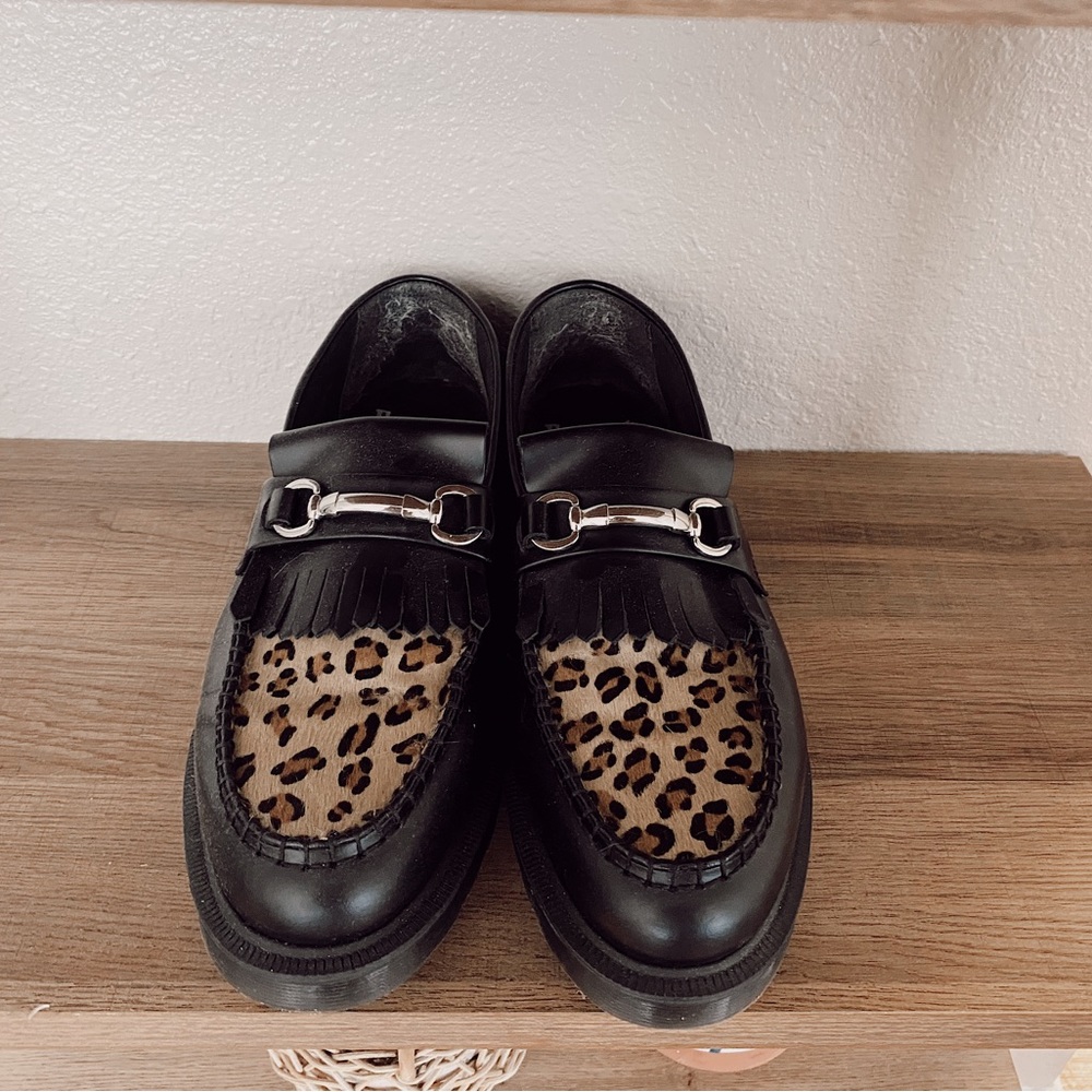 Dr. Marten’s Adrian Faux Fur Leopard Loafers
